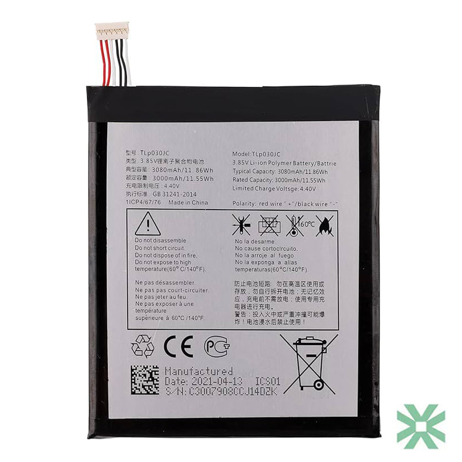 Alcatel A2XL (8050D/8050E) Uyumlu Batarya Pil 2500 mah (TLi025AA / TLi025A2)