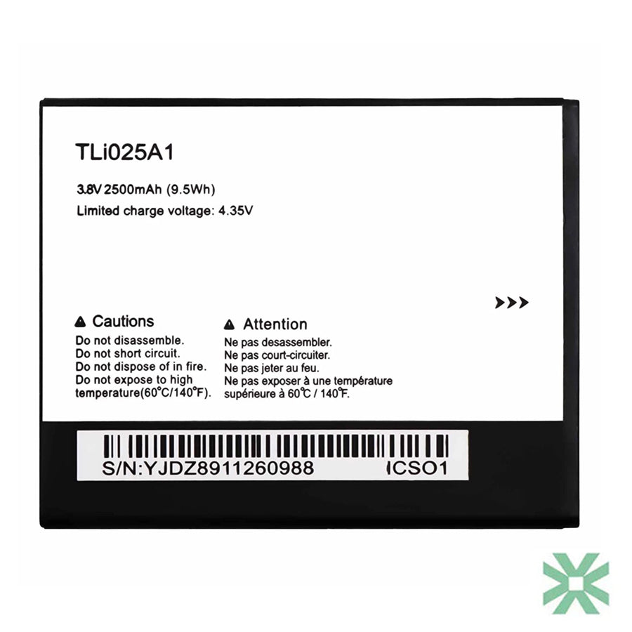 Alcatel Pop 4 (5051X) Uyumlu Batarya Pil 2500 mAh (TLi025A1)