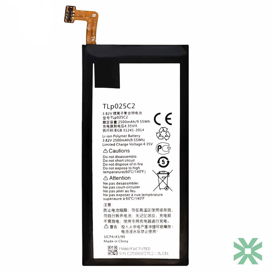 Alcatel Pop 4+ (5056D) Uyumlu Batarya Pil 2500 mAh (TLP025C1)