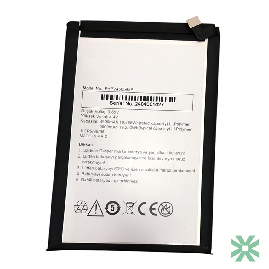 Casper Via F30 Uyumlu Batarya Pil 5000 mAh (FHPV466595P)