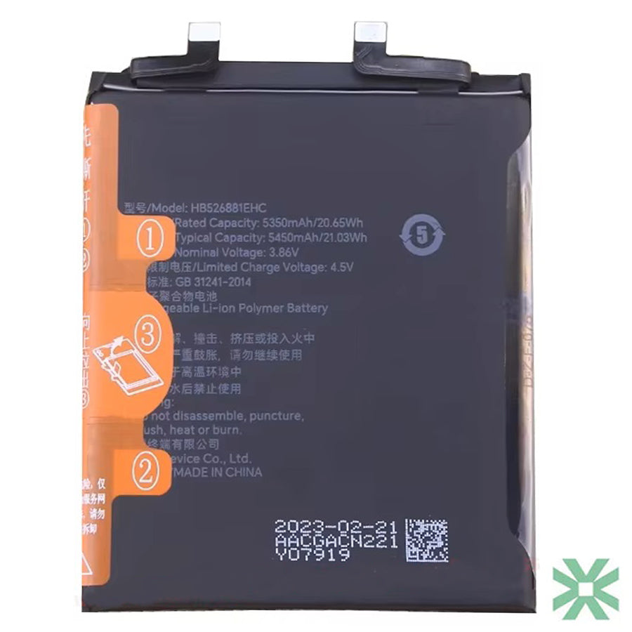 Huawei HONOR Magic 5 Ultimate (MGC-AN20) Uyumlu Batarya Pil 5450 mAh (HB526881EHC)