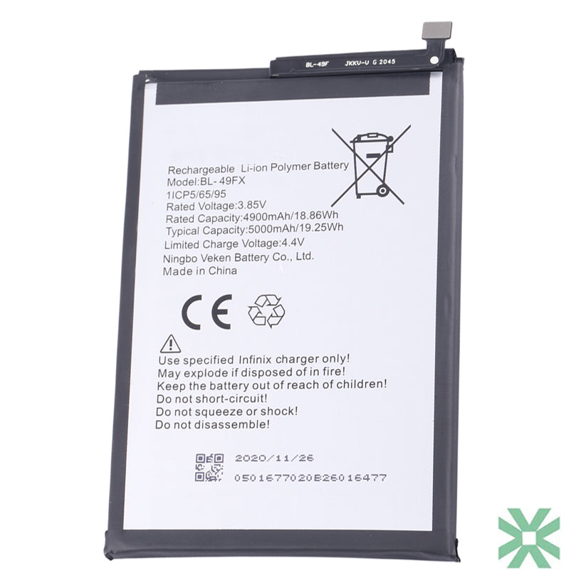 Infinix HOT 10T (X689C) Uyumlu Batarya Pil 5000 mAh (BL-49FX)