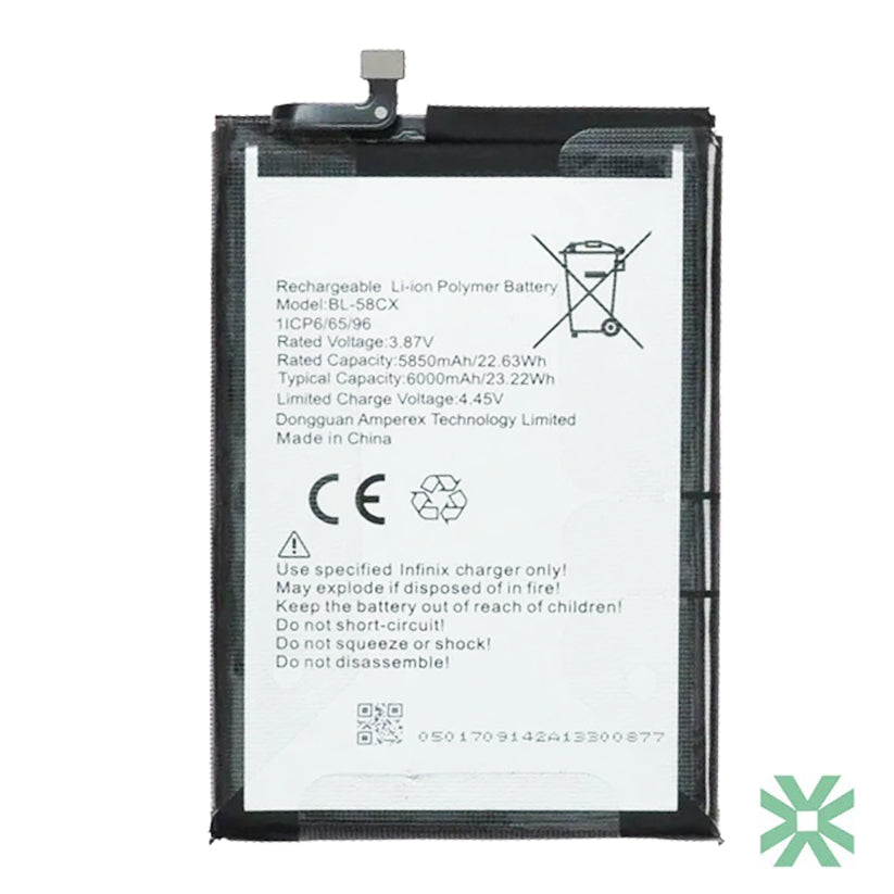 Infinix Smart 8 Plus (X6526) Uyumlu Batarya Pil 6000 mAh (BL-58CX)