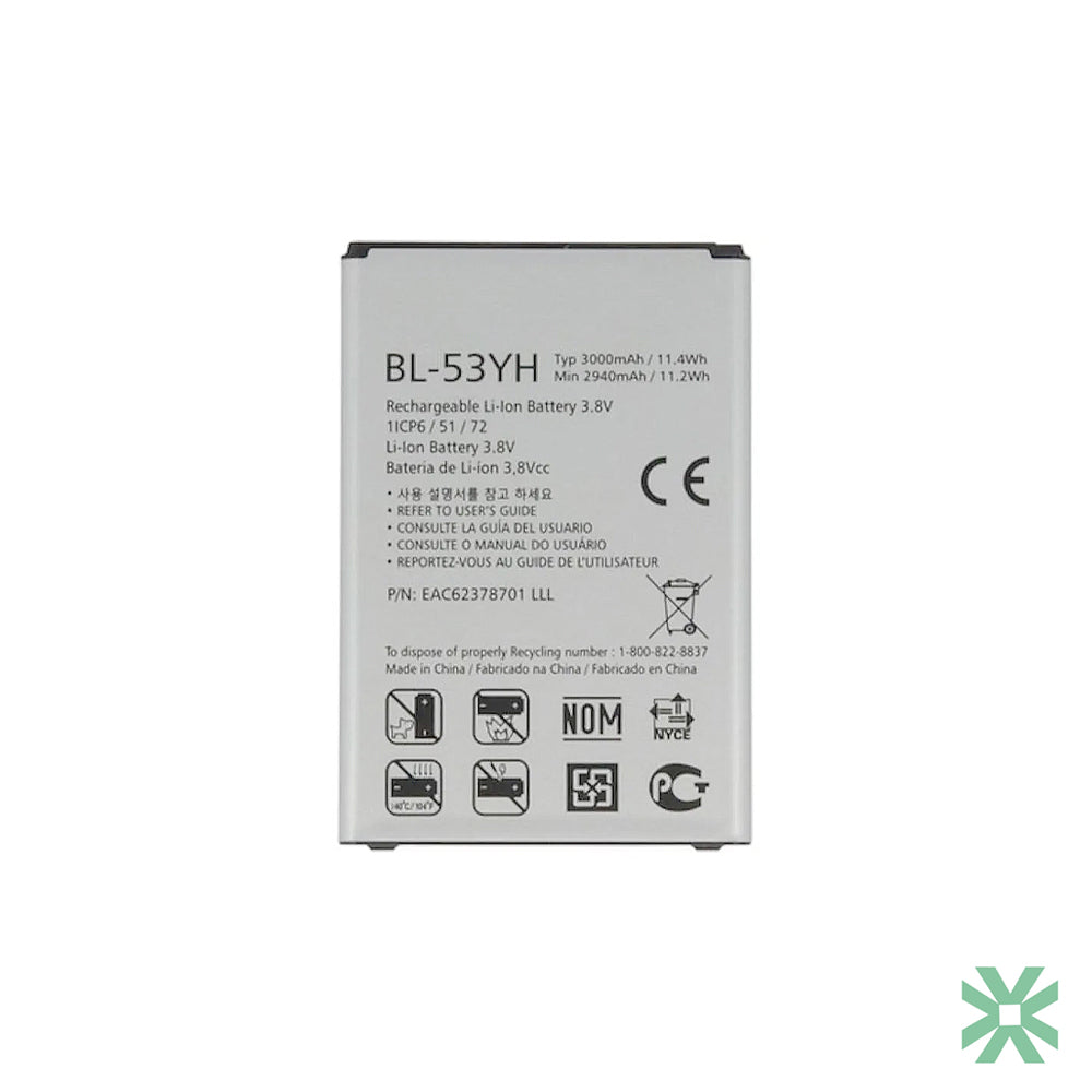 LG G3 D855 Uyumlu Batarya Pil 3000 mAh (BL-53YH)