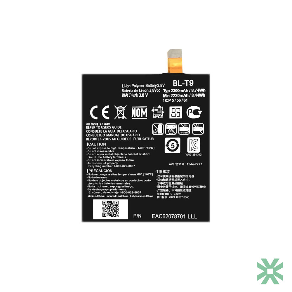 LG Nexus 5X H791 Uyumlu Batarya Pil 2300 mAh (BL-T9)