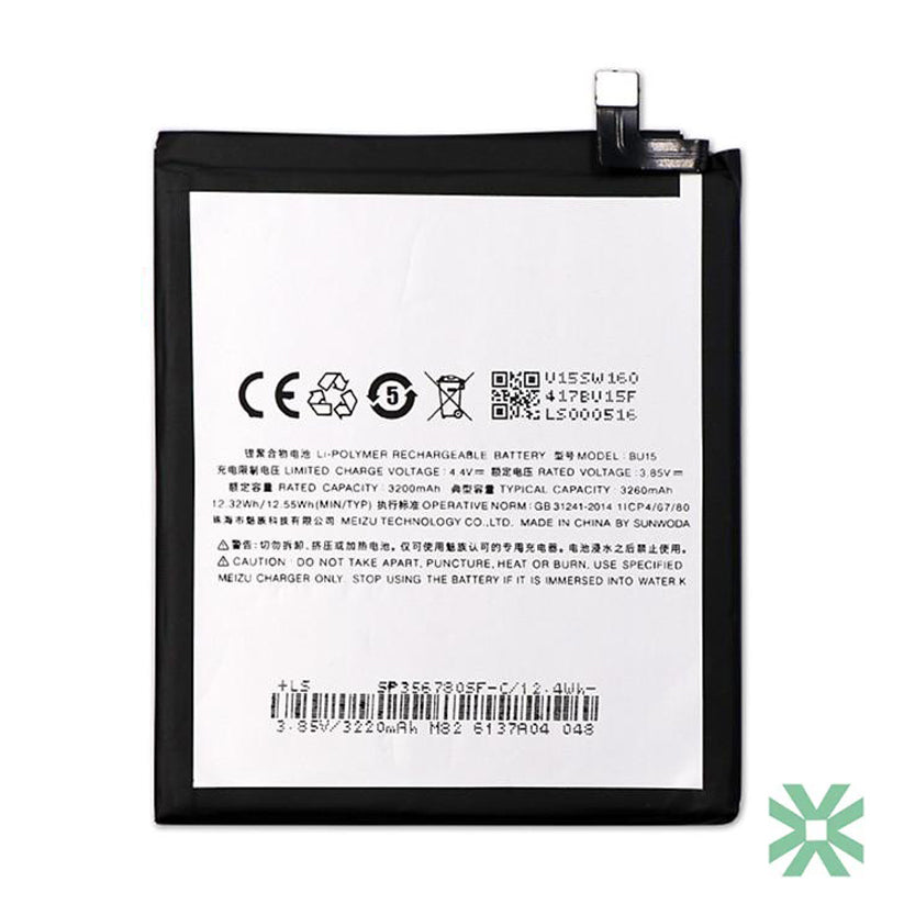 Meizu U20 Uyumlu Batarya Pil 3260 mAh (BU15)