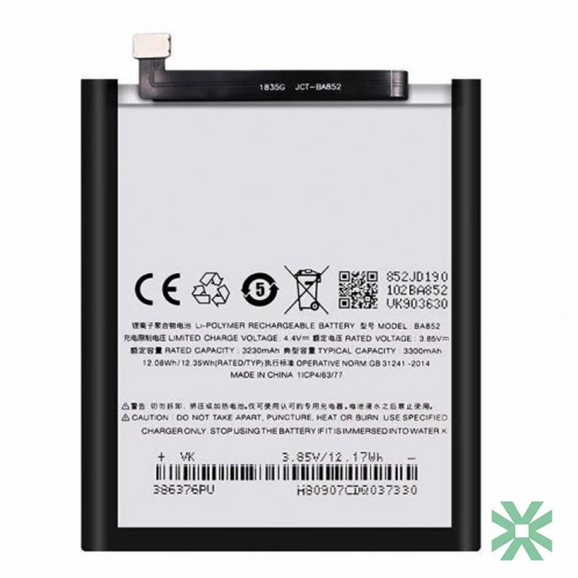 Meizu X8 Uyumlu Batarya Pil 3210 mAh (BA852)