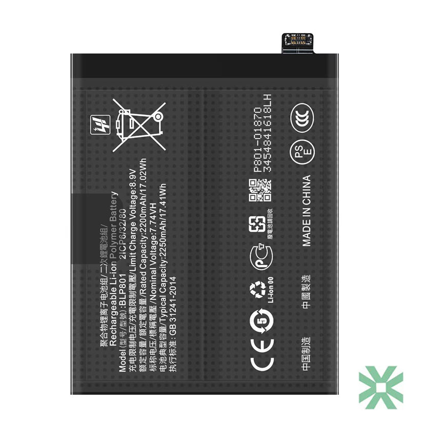 OnePlus 8T (KB2005, KB2003, KB2001) Uyumlu Batarya Pil 4500 mAh (BLP801)