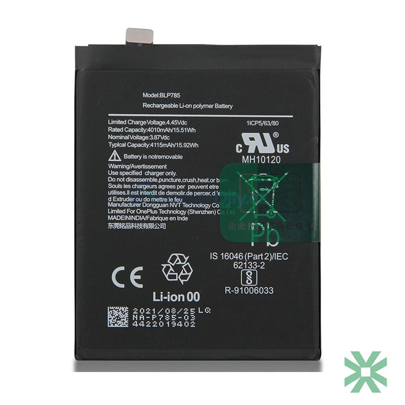 OnePlus Nord (AC2001, AC2003) Uyumlu Batarya Pil 4115 mAh (BLP785)