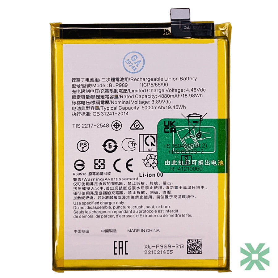 Oppo A98 5G (CPH2529) Uyumlu Batarya Pil 5000 mAh (BLP989)