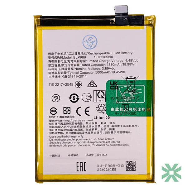 Oppo F23 (CPH2527) Uyumlu Batarya Pil 5000 mAh (BLP989)