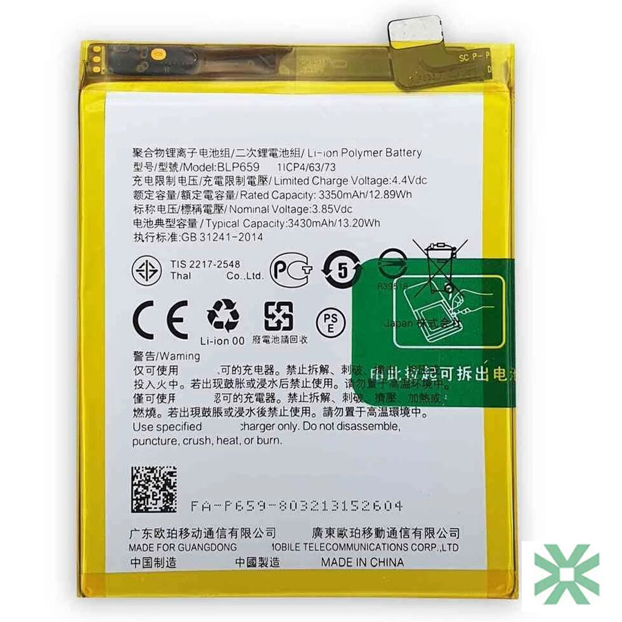 Oppo R15 Pro (CPH1831) Uyumlu Batarya Pil 3430 mAh (BLP659)