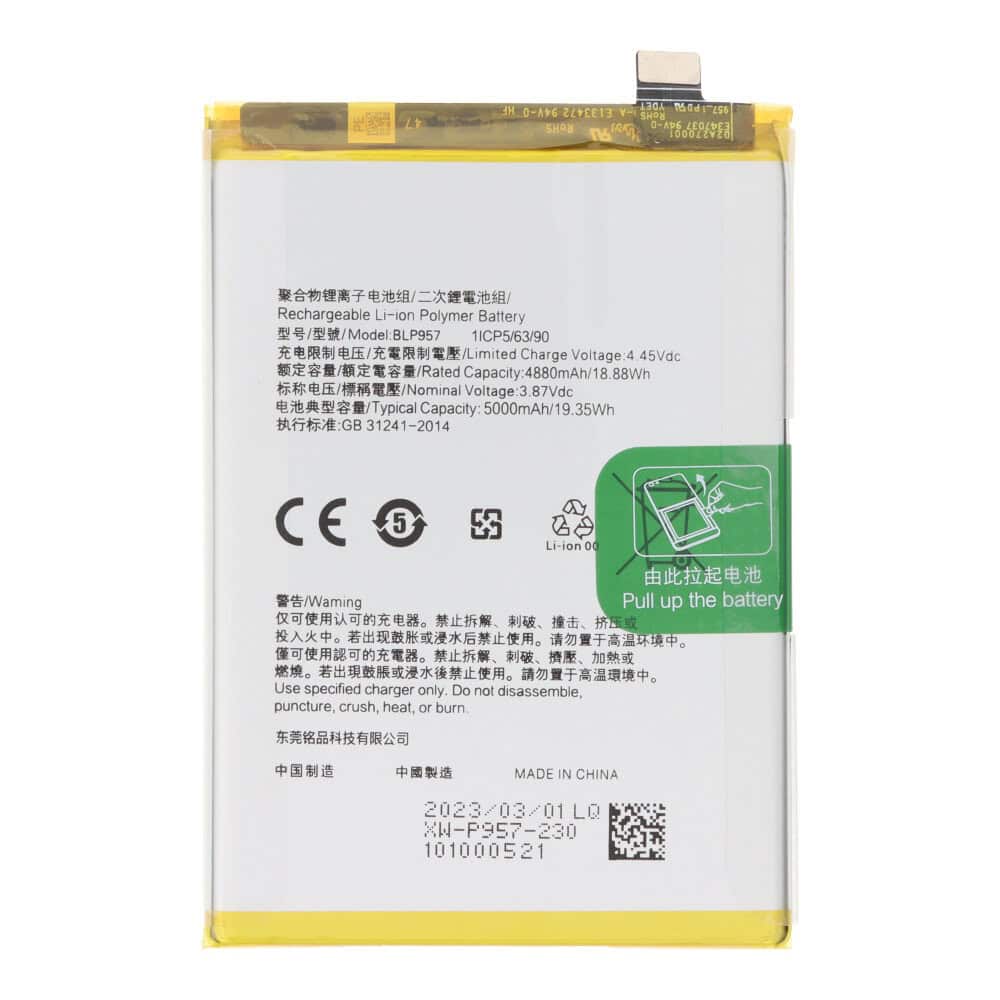 Realme 10S (RMX3615) Uyumlu Batarya Pil 5000 mAh (BLP957)