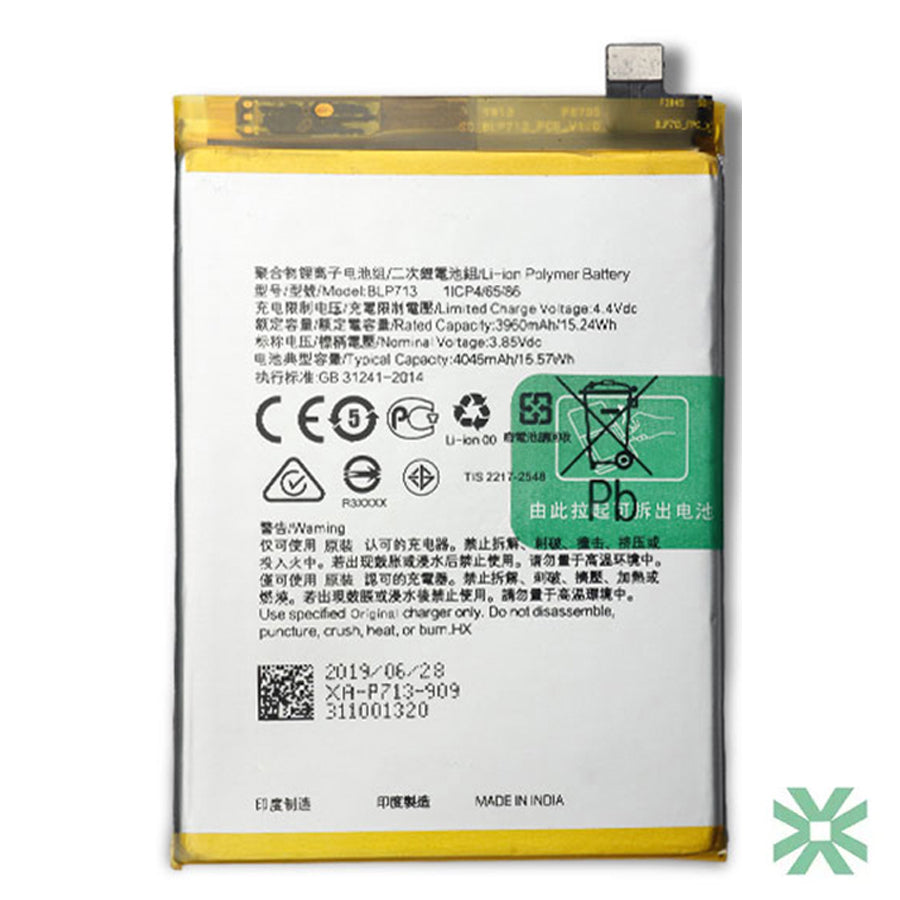Realme 3 Pro (RMX1851) Uyumlu Batarya Pil 4045 mAh (BLP713)