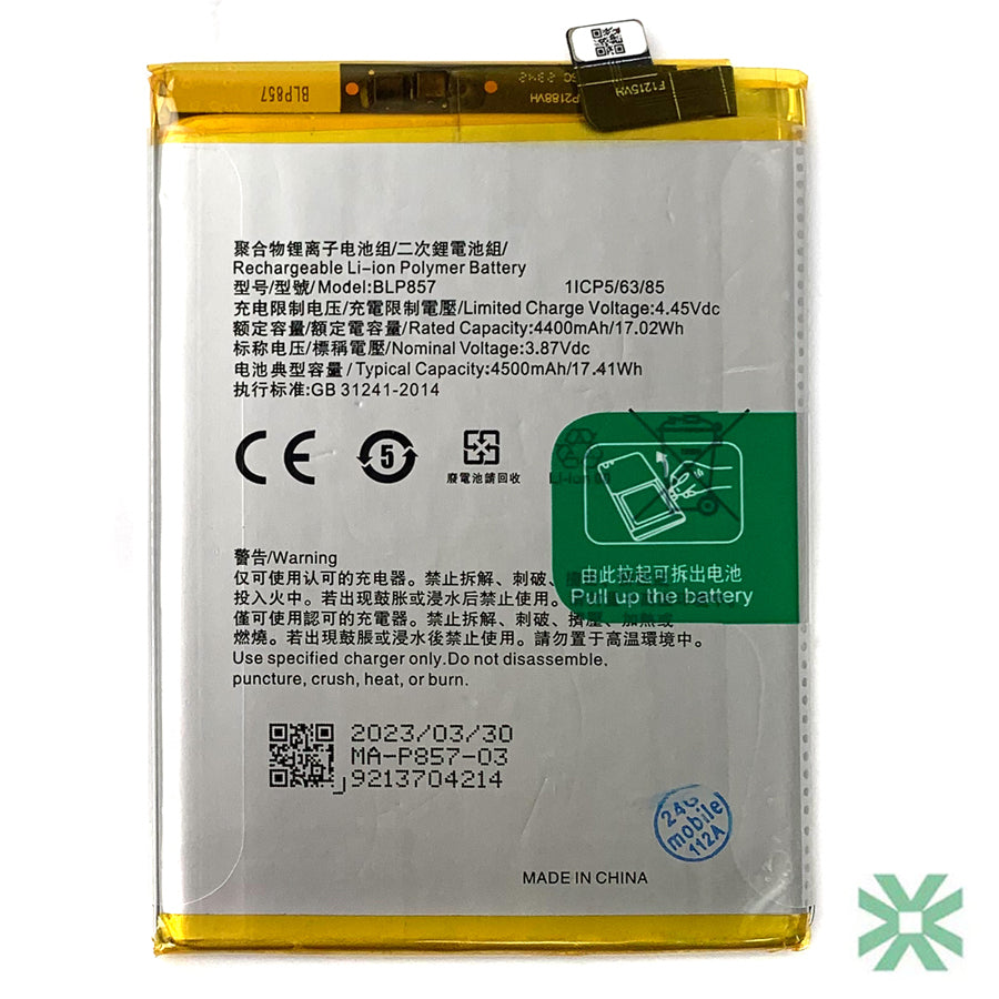 Realme Q3 Pro Special (RMX3142) Uyumlu Batarya Pil 4500 mAh (BLP857)