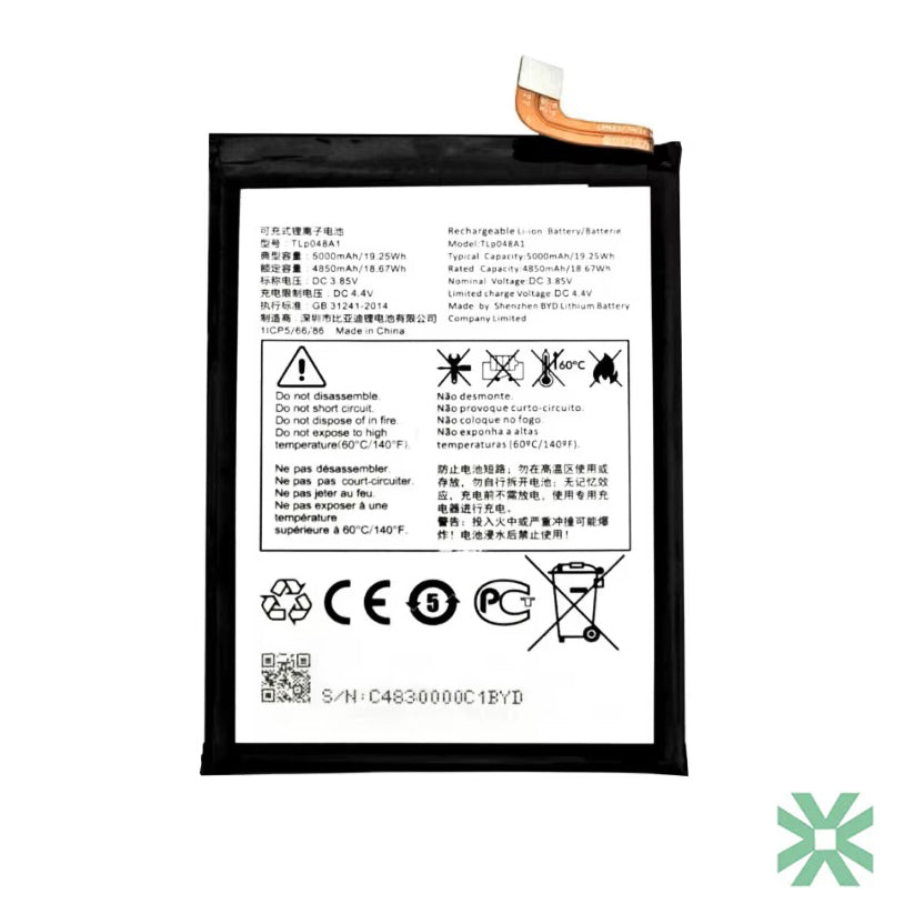 TCL 20L (T774H) (TLp048A1 , TLp048A7) Uyumlu Batarya Pil 5000 mAh