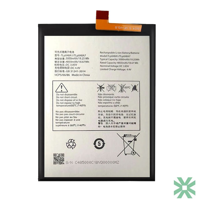 TCL 40R (T771K) (TLp048A1 -TLp048A7 -TLP048D7) Uyumlu Batarya Pil 5000 mAh
