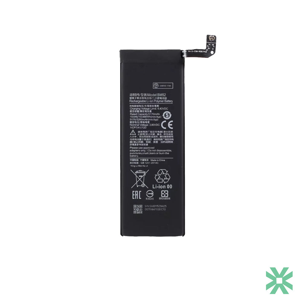 Xiaomi Mİ NOTE 10 (M1910F4G) Uyumlu Batarya Pil BM52 5260 mAh