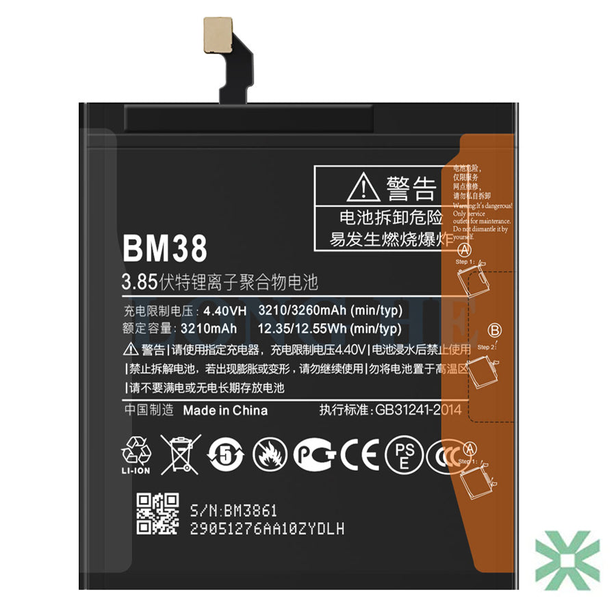 Xiaomi 4S (2015911) Uyumlu Batarya Pil 3260 mAh (BM38)