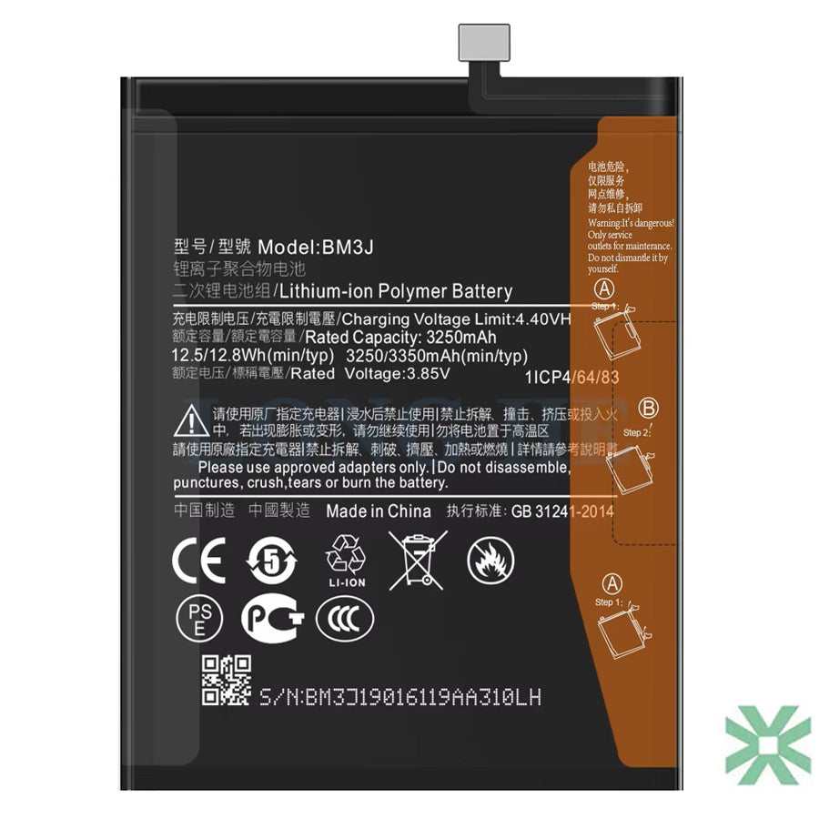 Xiaomi Mİ 8 LİTE (M1808D2TE) Uyumlu Batarya Pil 3350 mAh (BM3J)