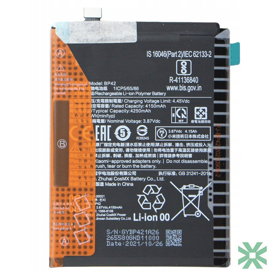 Xiaomi Mi 11 LE (2107119DC) Uyumlu Batarya Pil 4250 mAh (BP42)