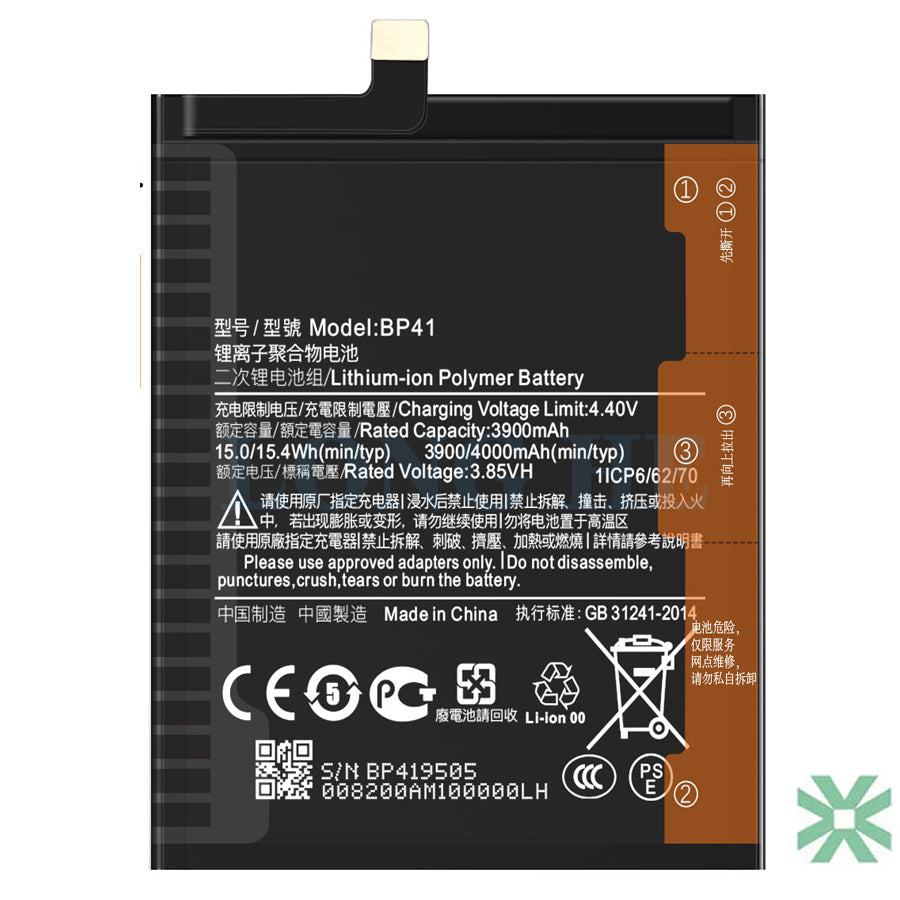 Xiaomi REDMİ K20 Pro (M1903F11A) Uyumlu Batarya Pil 4000 mAh (BP41)