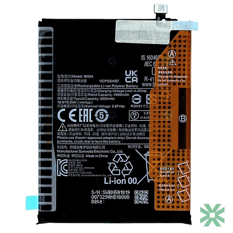 Xiaomi REDMİ NOTE 10T 5G (M2103K19I) Uyumlu Batarya Pil 5000 mAh (BN5A)