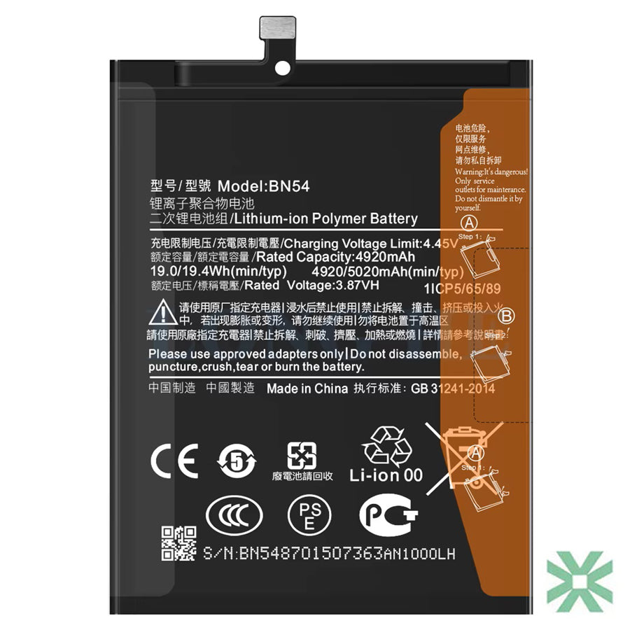 Xiaomi Redmi 9 Prime (M2004J19I) Uyumlu Batarya Pil 5020 mAh (BN54)