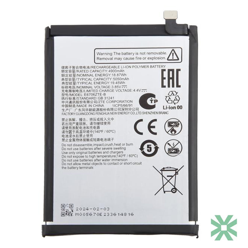 ZTE Axon 60 Ultra (A2025HL) Uyumlu Batarya Pil 6000 mAh (Li3959T45P8h816761)