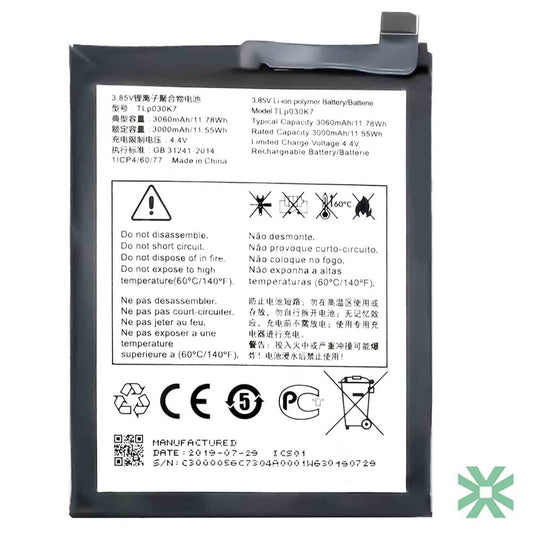 Alcatel 1S (5024A) Uyumlu Batarya Pil  3060 mAh (TLP030K7)