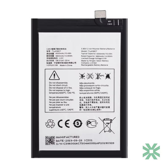 Alcatel 3X 2019 (5048Y - 5048U) Uyumlu Batarya Pil 4000 mAh (TLp038C7)