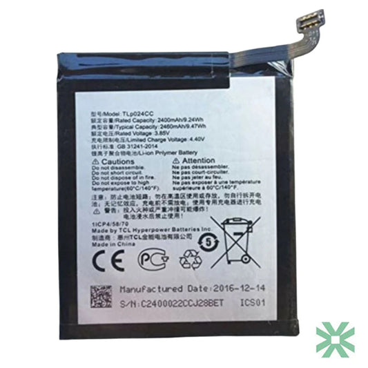 Alcatel A3 (5046D, 5046Y, 5080) Uyumlu Batarya Pil 2460 mAh (TLp024C1 - TLp024CJ)