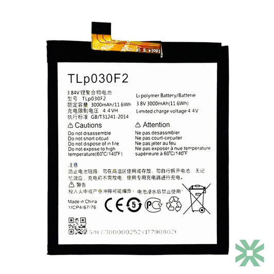 Alcatel Idol 4S (OT-6070, OT-6070K, OT-6070O, OT-6070Y) Uyumlu Batarya Pil 3000 mAh (TLP030F1)