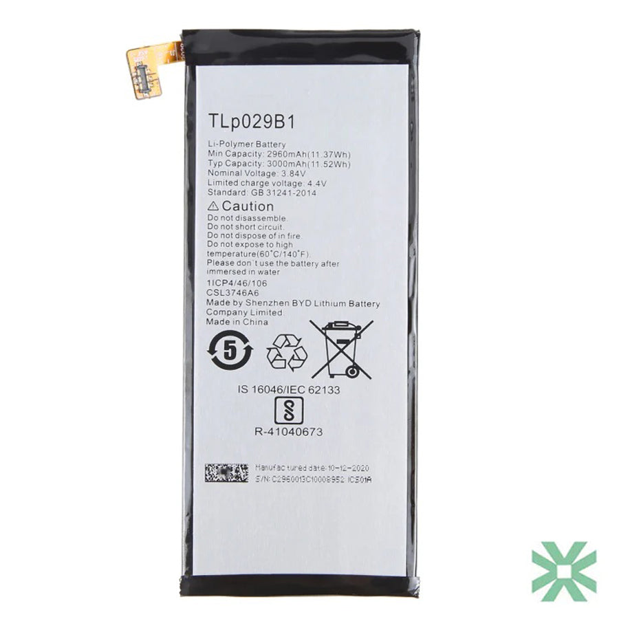 Alcatel Pop 4S (5095K) Uyumlu Batarya Pil  2960 mAh (TLp029B1)