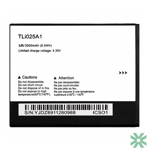 Alcatel Pop 4 (5051X) Uyumlu Batarya Pil  2500 mAh (TLi025A1)