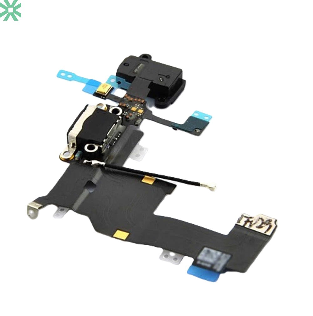 Apple iPhone 5G A1428 A1429 A1453 Şarj Soket Filmi Flex - Siyah