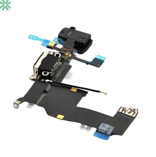 Apple iPhone 5G A1428 A1429 A1453 Şarj Soket Filmi Flex - Siyah