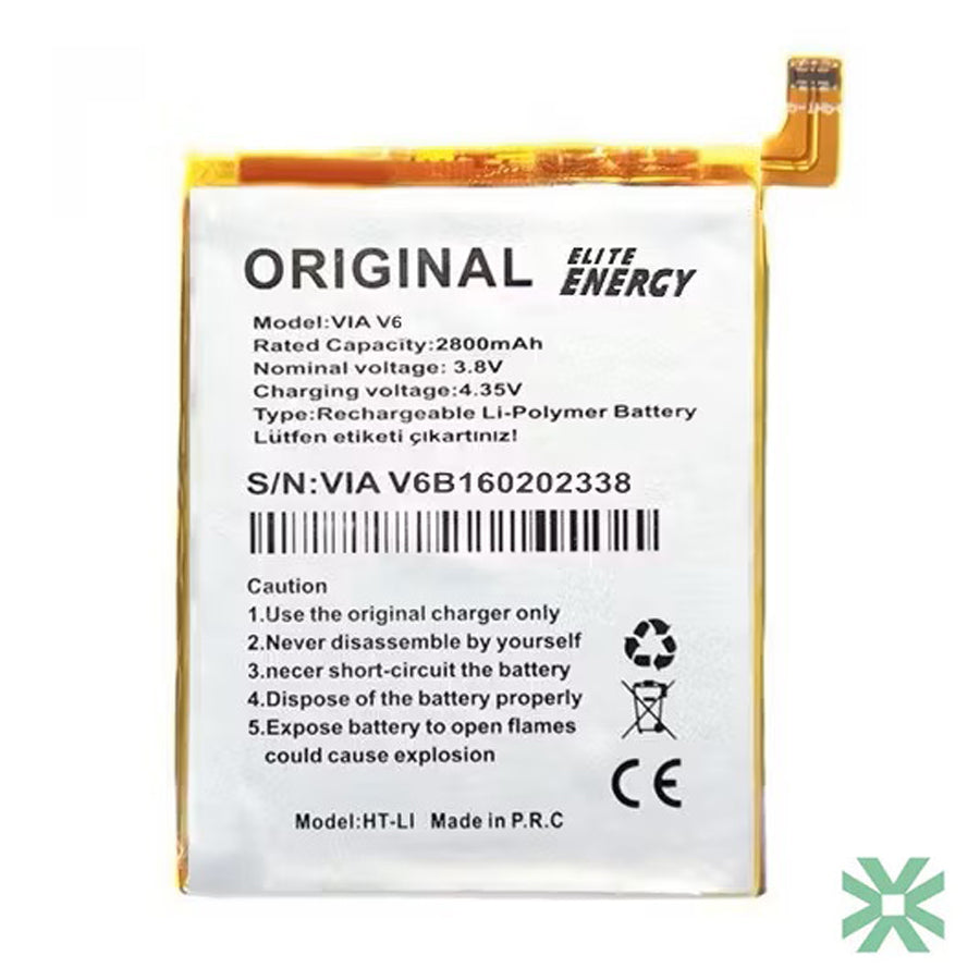 Casper Via V6 Uyumlu Batarya Pil 2800 mAh (V6B160202338)