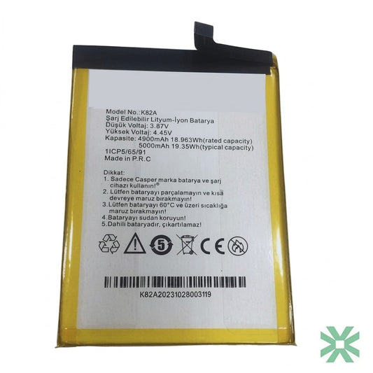 Casper Via X40 Uyumlu Batarya Pil 5000 mAh (K82A)