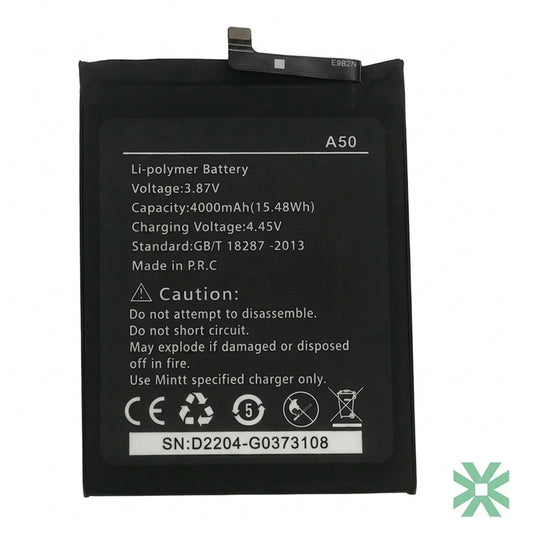 Hiking A50 Uyumlu Batarya Pil  4000 mAh