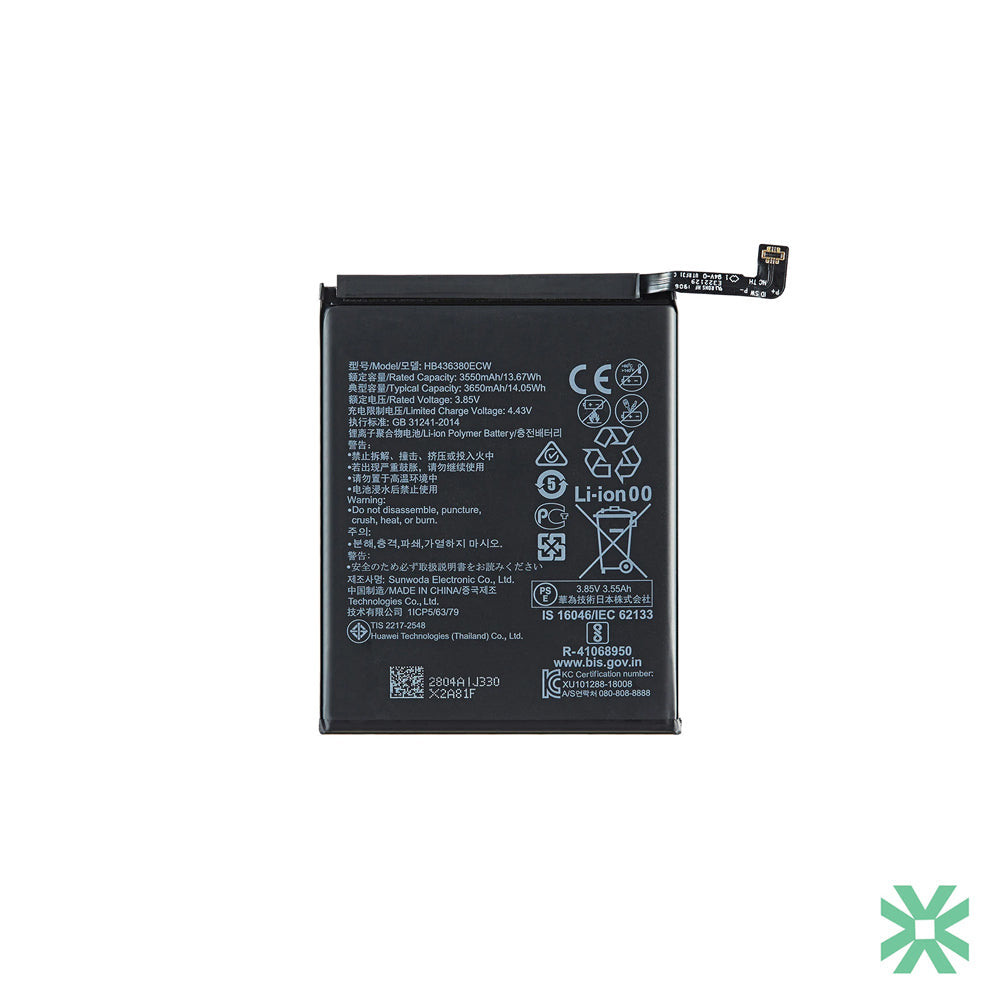 Huawei P30 (ELE-L09) Uyumlu Batarya Pil HB436380ECW 3650 mAh