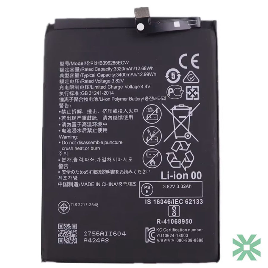 Huawei HONOR 10i (HRY-LX1T) Uyumlu Batarya Pil  3400 mAh (HB396286ECW)