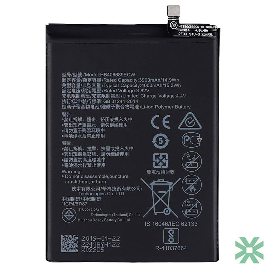 Huawei HONOR 8C (BKK-LX2) Uyumlu Batarya Pil  4000 mAh (HB406689ECW)