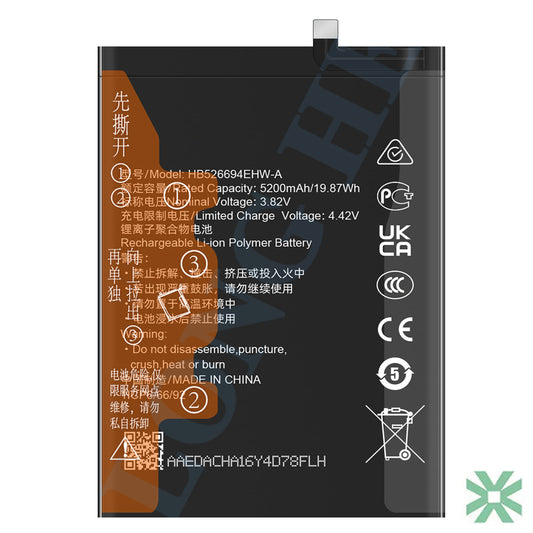 Huawei HONOR Magic 6 Lite (ALI-NX1 / ALI-NX3) Uyumlu Batarya Pil 5300 mAh (HB526694EHW)