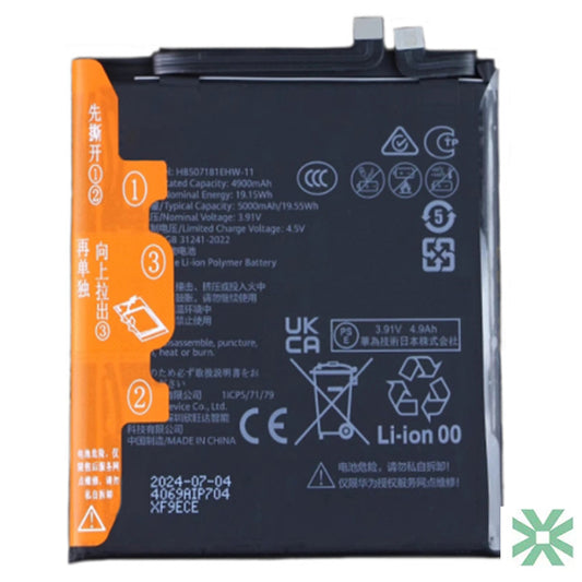 Huawei Mate 60 Pro (ALN-AL00) Uyumlu Batarya Pil  5000 mAh HB507181EHW-11