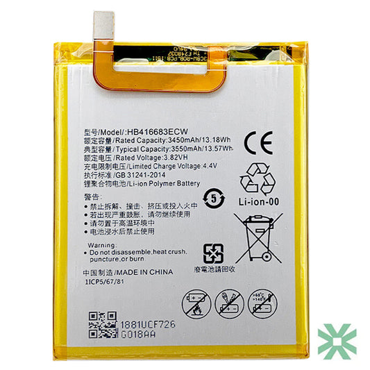 Huawei Nexus 6P (H1511 ve H1512) Uyumlu Batarya Pil  3450 mAh (HB416683ECW)