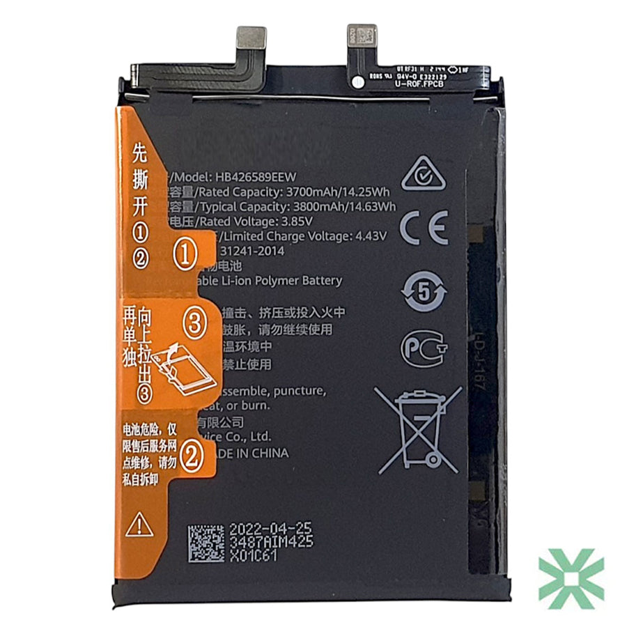 Huawei Nova 8 SE 5G (JSC-AN00) Uyumlu Batarya Pil  3800 mAh HB426589EEW