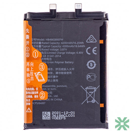 Huawei Nova 8i (NEN-LX1) Uyumlu Batarya Pil  4300 mAh HB466589EFW