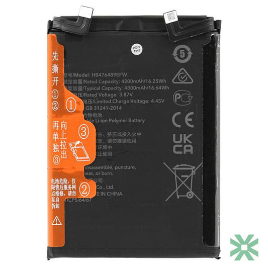 Huawei Nova 9 (NAM-LX9) Uyumlu Batarya Pil  4300 mAh HB476489EFW