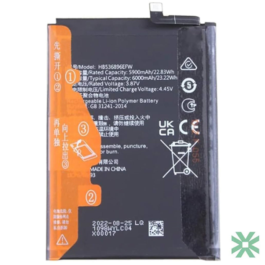 Huawei Nova Y70 Plus (MGA-LX9) Uyumlu Batarya Pil  6000 mAh HB536896EFW